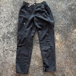 Fabletics Black Straight Leg Scrub Pants
